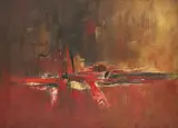 Untitled by Homi Patel, Oil on canvas, sold Aug 2023