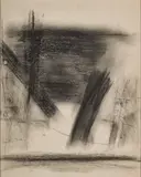 A Pair of Untitled Works by Ram Kumar, Charcoal on paper, sold Aug 2023