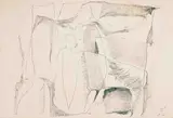 A Pair of Untitled Drawings by Krishen Khanna, 1964, Ink on paper, sold Aug 2023