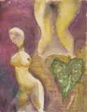 A Pair of Untitled Works by Kartick Chandra Pyne, Watercolour on paper laid on card, sold Aug 2023