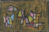 Abstract - I by Badri Narayan, Pastel on paper, sold Aug 2023