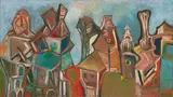 Autumn by Sadanand K. Bakre, Oil on canvas, sold Dec 2023
