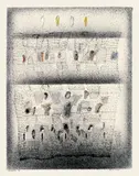 Drawing by Arpita Singh, Ink and pastel on paper, sold Dec 2023