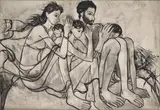 Untitled by B. Prabha, Oil on canvas, sold Dec 2023