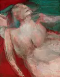 Painting 6 by Nalini Malani, 1972, Oil on canvas, sold Dec 2023