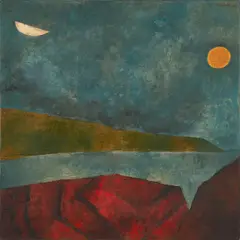 Metascape I by Akbar Padamsee, Oil on canvas, sold Dec 2023