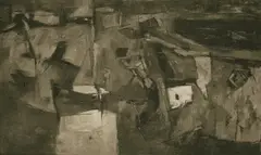Cloud Shadows by Ram Kumar, Oil on canvas, sold Dec 2023