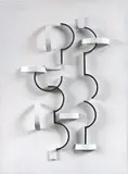 Tableau-relief by Georges Folmer, 1964, Huile sur bois, sold Jun 2026