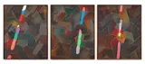 Lumières de Remoulins by Guy de Rougemont, 1983, Huile sur toile (triptyque), sold Jun 2026