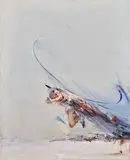 Composition by Ahmed Shahabuddin, 1990, Huile sur toile, sold Jun 2026