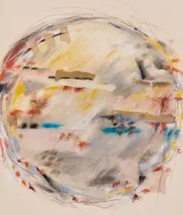 Kin - Nah - zin series by Emmi Whitehorse, 1980, Technique mixte et collage sur papier, sold Jun 2026