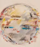 Kin - Nah - zin series by Emmi Whitehorse, 1980, Technique mixte et collage sur papier, sold Jun 2026