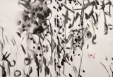 Sans titre by T'ang Haywen, circa 1980, Gouache sur papier (diptyque), sold Jun 2026