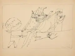 Sans titre by Guillaume Cornelis van Beverloo, 1949, Encre sur papier, sold Jun 2026