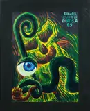 Roc et rol, étude n°10 by Hervé Di Rosa, 1989, Acrylique sur papier fort, sold Jun 2026