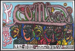 Signature à poils de jambes by Robert Combas, 1984, Acrylique sur toile marouflée sur toile, sold Jun 2026