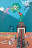 Vacances en raccourci by Gérard Guyomard, 1969, Acrylique sur toile, sold Jun 2026