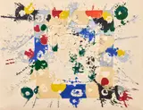 Sans titre (SF143-s) by Sam Francis, circa 1974-76, Monotype et technique mixte sur papier, sold Jun 2026