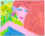 Sans titre (Lady with flowers) by Walasse Ting, Acrylique sur papier, sold Jun 2026