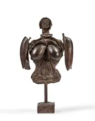 Grand buste by Louis Cane, 1984, Bronze à patine brune, sold Jun 2026