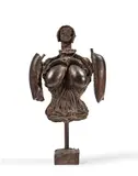 Grand buste by Louis Cane, 1984, Bronze à patine brune, sold Jun 2026