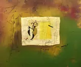 Le théâtre du monde by Richard Texier, 2000, Technique mixte sur toile, sold Jun 2026