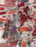 Rêves cueillis by François Baron-Renouard, circa 1985, Huile, pochoir et collage sur toile, sold Jun 2026