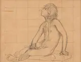 Etude pour ‘Marseille colonie grecque’ by Pierre Puvis de Chavannes, Crayon noir, avec mise au carreau, sold Feb 2026