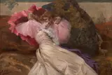 Elégante allongée sur un sofa by Georges Clairin, Huile sur toile (Toile d'origine), sold Sep 2026