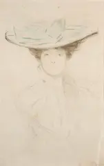 Elégante au chapeau by Paul César Helleu, Pointe sèche, sold Sep 2026