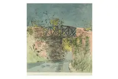 Untitled by Norman Stevens, etching, offered Apr 2020