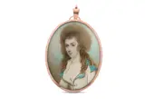 Untitled by Horace Hone, 1786, Watercolour on ivory Set in the original gilt-metal frame Oval, offered Mar 2020