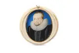 Untitled by Laurence Hilliard, Gouache on vellum Set into the lid of an ivory box, offered Mar 2020