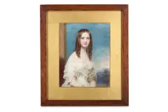 Untitled by William John Newton, Watercolour on ivory Wood frame with gilded card slip Rectangular, offered Mar 2020