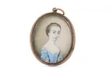 Untitled by James Scouler, Watercolour on ivory Gold frame Oval, offered Mar 2020