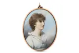 Untitled by George Engleheart, Watercolour on ivory Gilt-metal frame, the reverse glazed to reveal plaited hair Oval, offered Mar 2020