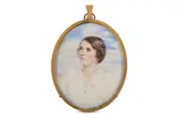 Untitled by E M P, 1915, Watercolour on ivorine Gilt-metal frames Oval, offered Mar 2020
