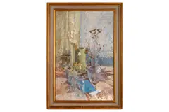 Untitled by Robert Palmer, oil on canvas, offered Mar 2020