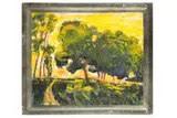 Untitled by Harald Marenholtz, oil on board, offered Mar 2020
