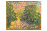 Untitled by Harald Marenholtz, oil on board, offered Mar 2020
