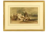 The Death of Sir John Moore signed watercolour 21.6 x 36.5 cm (8 1/2 x 14 1/8 in) Provenance: With Thomas Agnew & Sons Ltd by George Jones, watercolour, offered Mar 2020