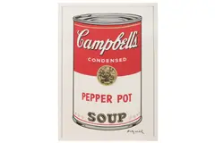 Campbell’s Soup by Andy Warhol, Lithograph print Edition of, offered Mar 2020