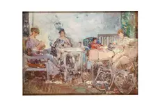 Untitled by André Cluysenaar, oil on board, offered Mar 2020