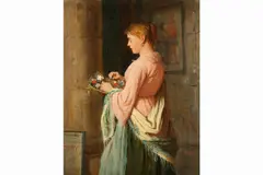 Untitled by Robert William Wright, oil on canvas, offered Mar 2020