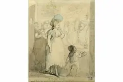 Untitled by Thomas Rowlandson, ink and wash, offered Mar 2020
