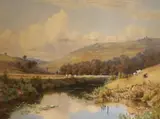 Untitled by Charles Parsons Knight, watercolour, sold Apr 2017