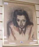 Untitled by Martin Bloch, pastel, sold Apr 2017