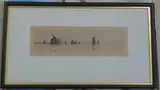 Up on the flood'11.5 x 36.5cm by William Lionel Wyllie, etching, sold Apr 2017