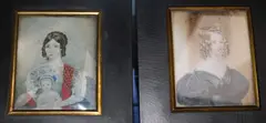 Miniature portrait of Eliza Cazamajor Rogers by J Marchmont Moore, oil, sold Mar 2017
