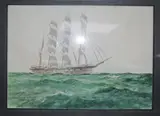 On the Wings of the Wind by William Minshall Birchall, 1929, watercolour, sold Mar 2017